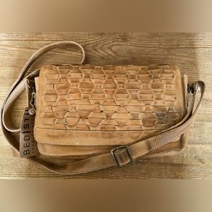 NWT Bed Stu Aruba Tan Rustic Crossbody Bag